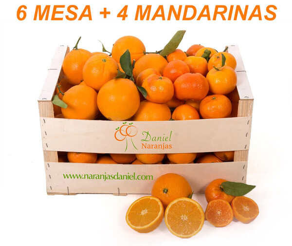 CAJA MIXTA TOTAL 10 KG ( 6 kg Naranjas de mesa y 4 kg Mandarinas Clemenules)
